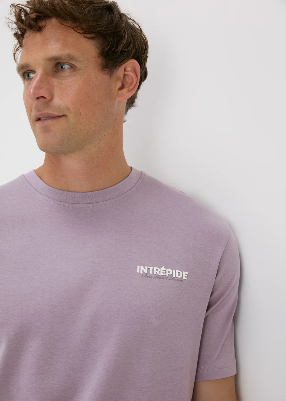 Purple Slogan T-Shirt - S Image 3