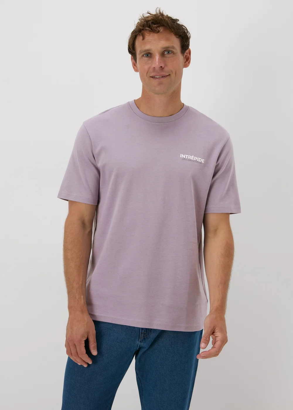 Purple Slogan T-Shirt - S Image 1