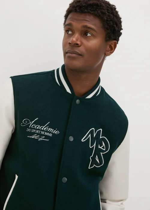 Green Varsity Jacket - S Image 2