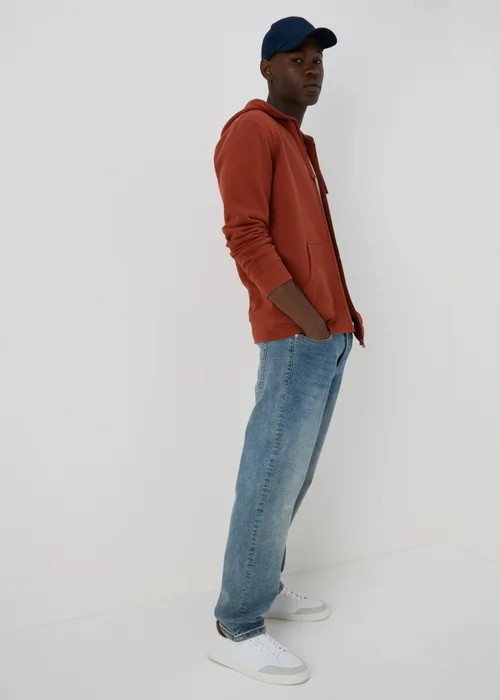 Red Zip Through Hoodie - S Image 1