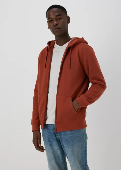 Red Zip Through Hoodie - S Image 4