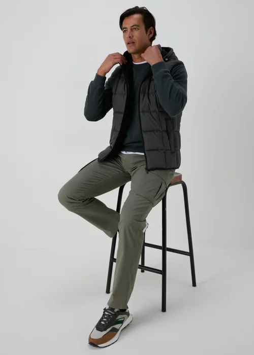 Charcoal Hooded Gilet - S Image 3