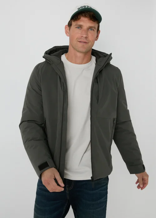 Dark Green Technical Showerproof Parka Jacket - S Image 1