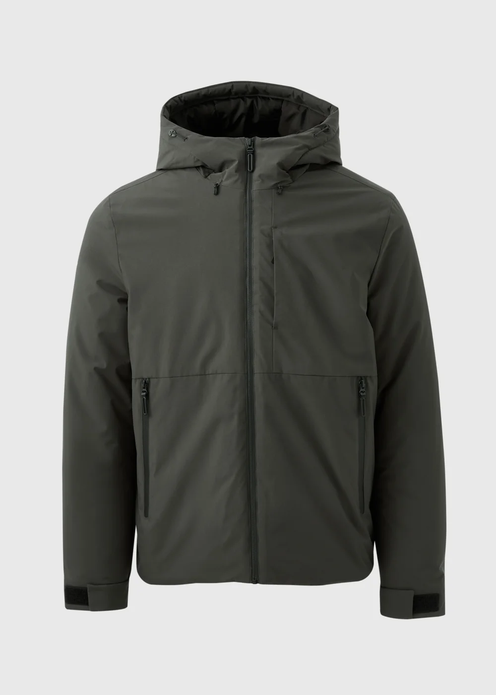 Dark Green Technical Showerproof Parka Jacket - S Image 3