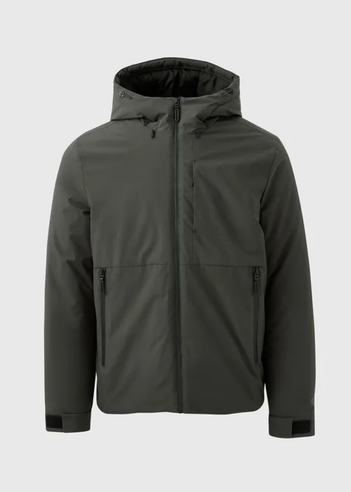 Dark Green Technical Showerproof Parka Jacket - S Image 3