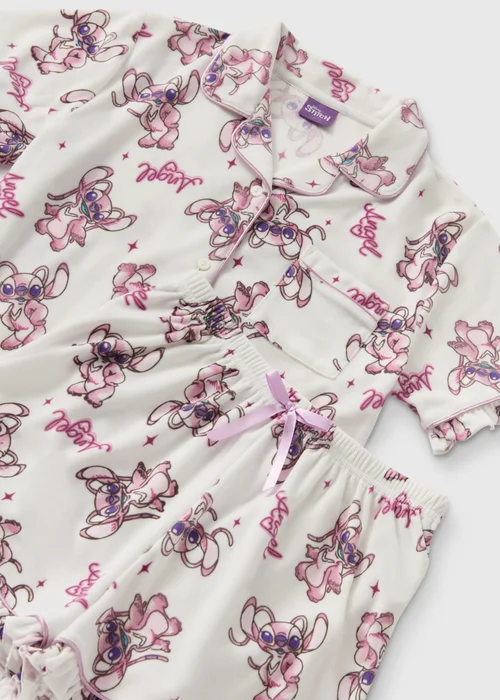 Stitch White Angel Fleece Pyjama Set (3-13yrs) - Age 3 Years Image 2