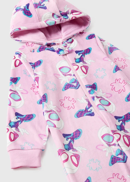 Marvel Kids Pink Ghost Spider Onesie (1-7yrs) - 1 half year to 2 Image 2
