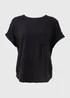 Black Textured Box T-Shirt - Size 8 Image 5