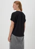 Black Textured Box T-Shirt - Size 8 Image 2