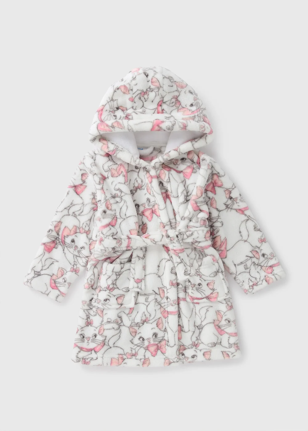 Disney Kids Cream Marie Dressing Gown (1-7yrs) - 1 half year to 2 Image 1