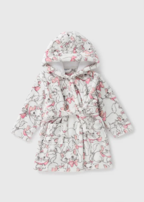 Disney Kids Cream Marie Dressing Gown (1-7yrs) - 1 half year to 2 Image 1
