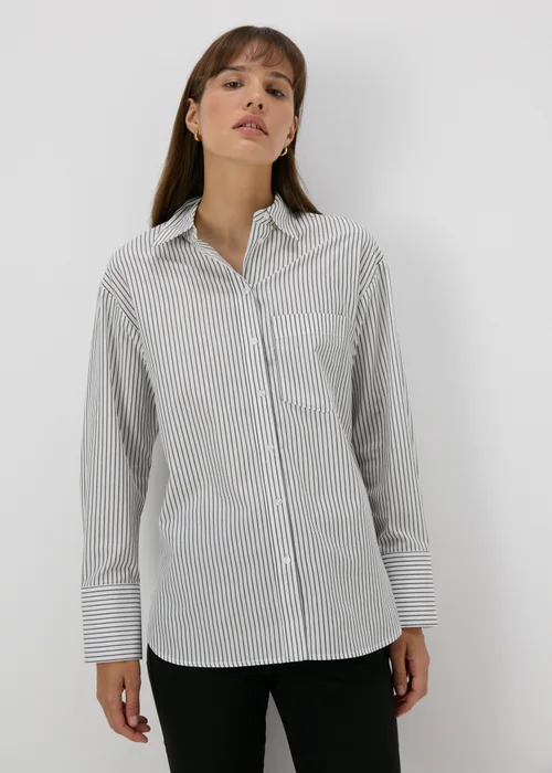 Et Vous Striped Poplin Shirt - 8 Image 1
