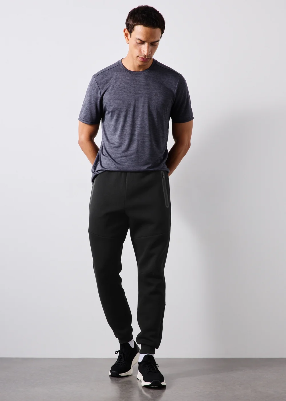 Souluxe Black Panel Joggers - XS Image 1