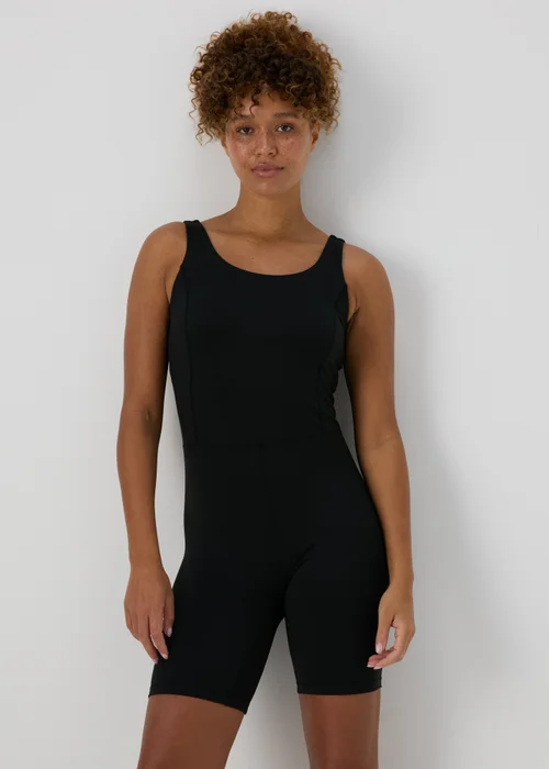 Souluxe Black Short Unitard - 8 Image 3