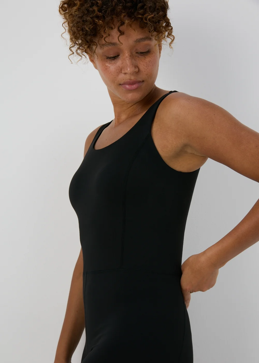 Souluxe Black Short Unitard - 8 Image 1
