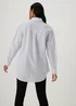 White Stripe Shirt - Size 8 Image 2