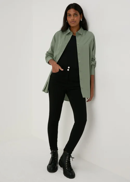 Green Poplin Shirt - 8 Image 4