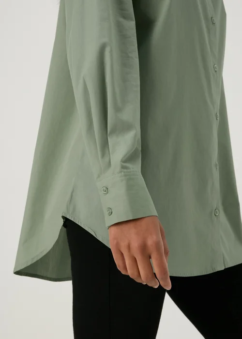 Green Poplin Shirt - 8 Image 3