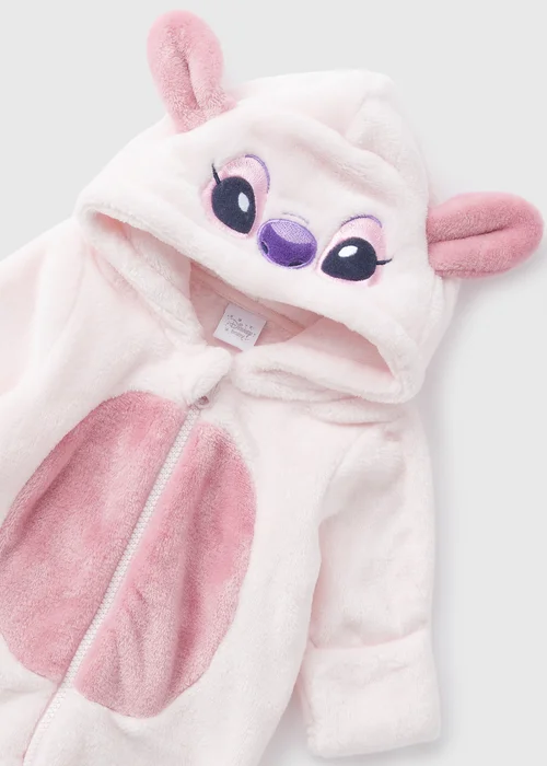 Disney Baby Pink Stitch Pramsuit (Newborn-18mths) - 0-3 months Image 2
