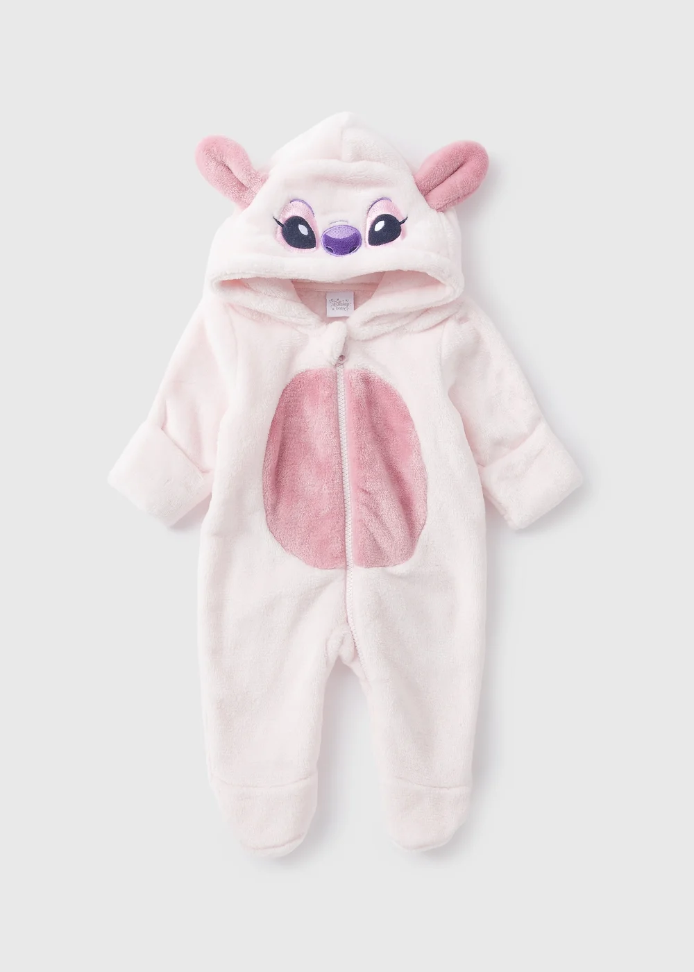 Disney Baby Pink Stitch Pramsuit (Newborn-18mths) - 0-3 months Image 1