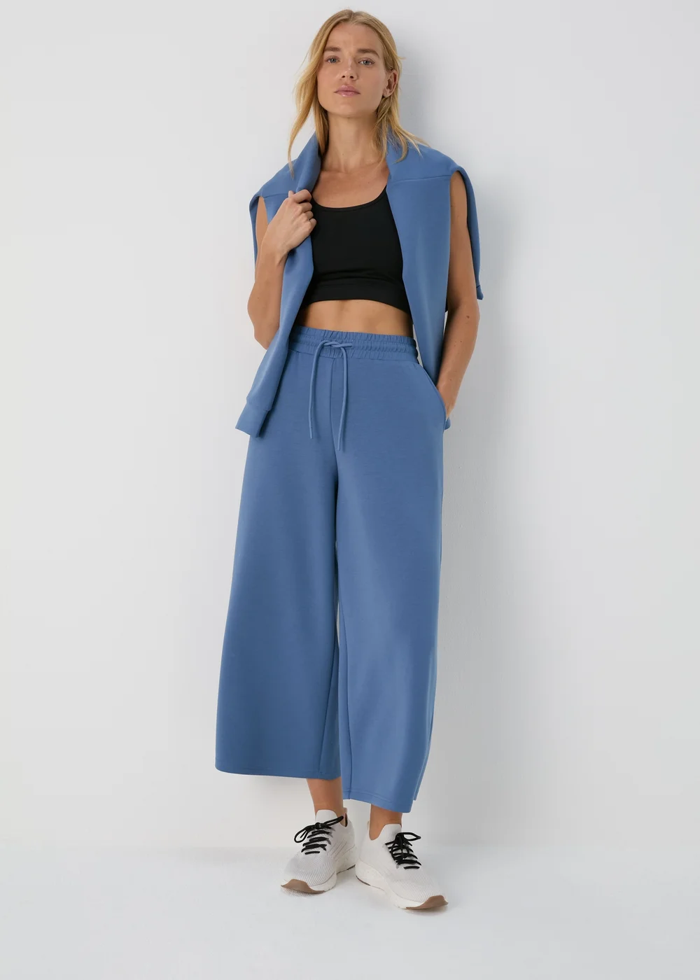 Souluxe Blue Wide Leg Trousers - S Image 4
