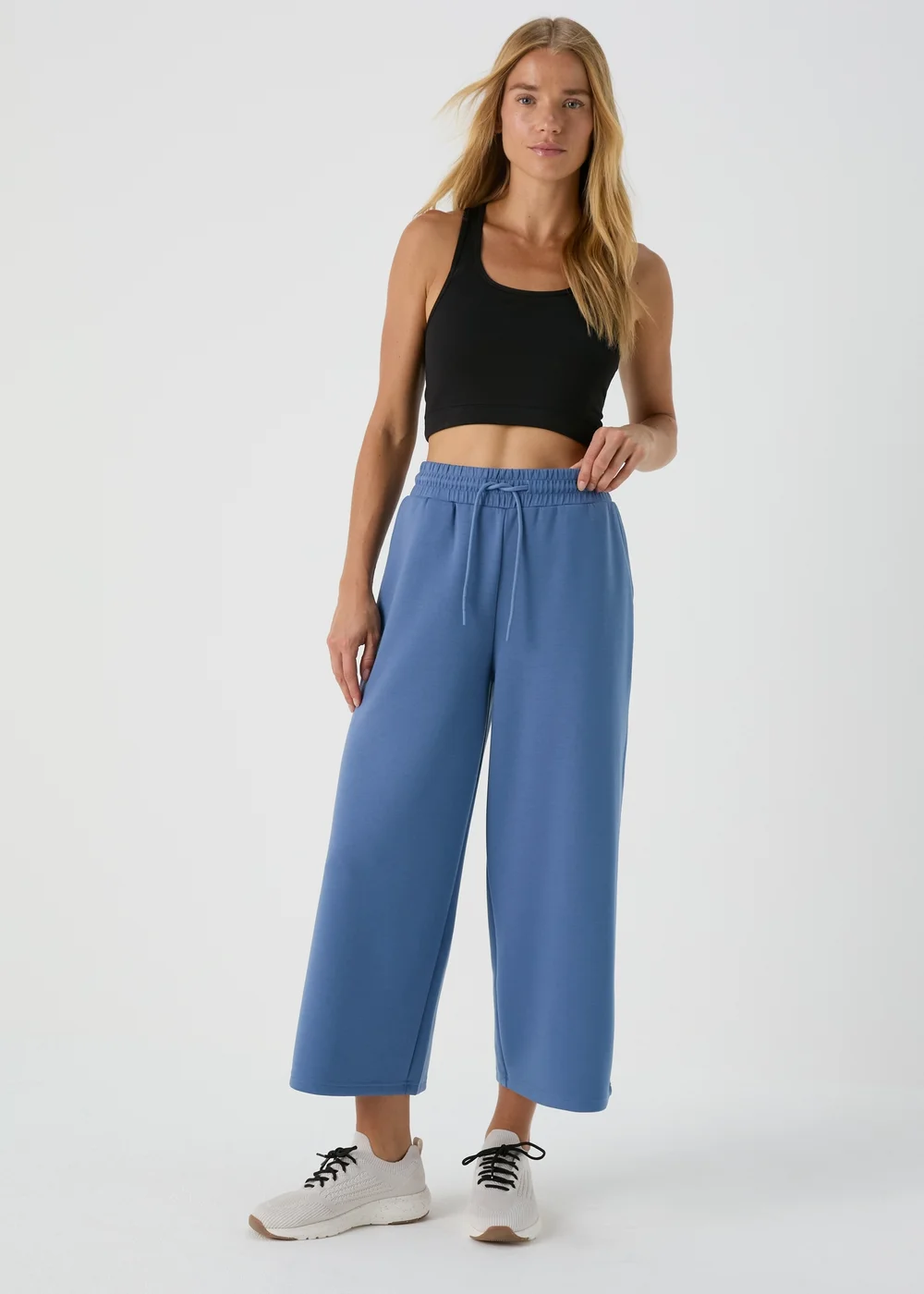 Souluxe Blue Wide Leg Trousers - S Image 1