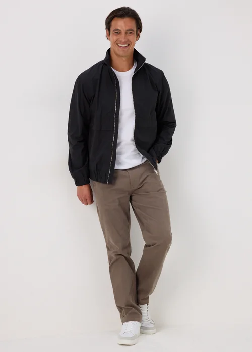 Brown Textured Chinos - 30 Waist Regular Image 4
