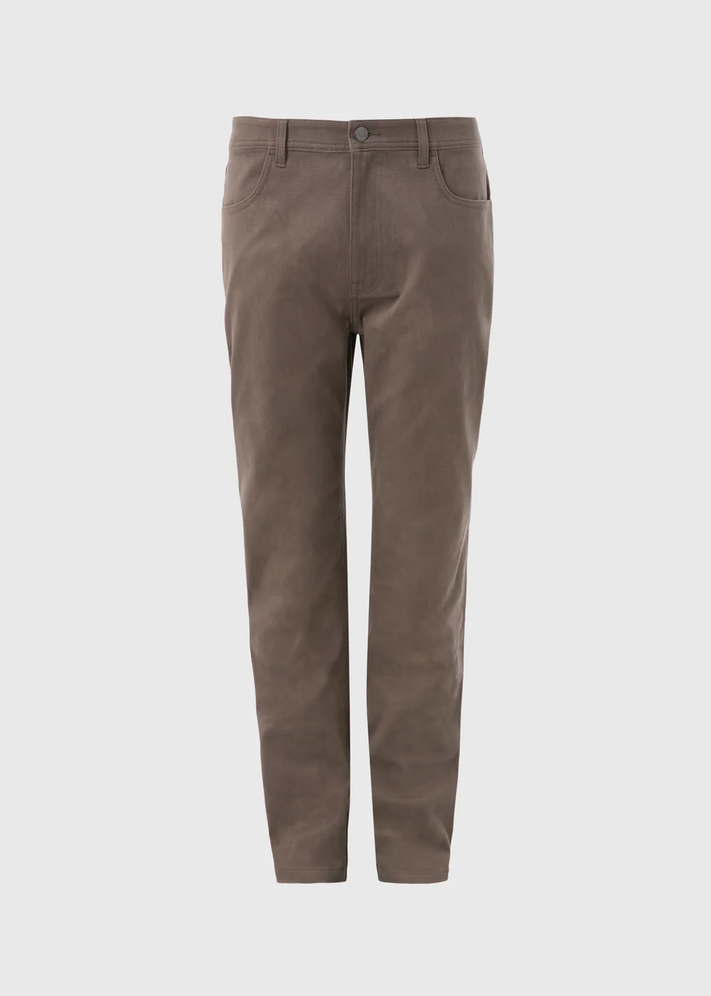 Brown Textured Chinos - 30 Waist Regular Image 5