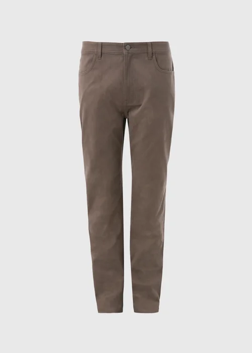 Brown Textured Chinos - 30 Waist Regular Image 5