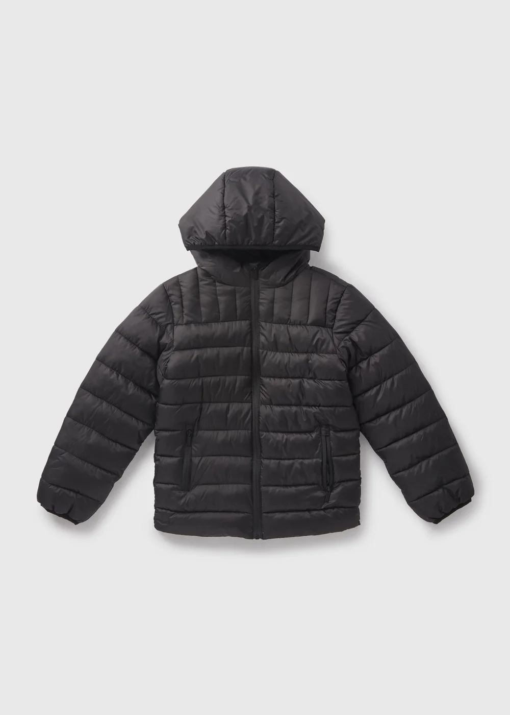 Boys Black Puffer Coat (7-15yrs) - 7 Yrs Image 1