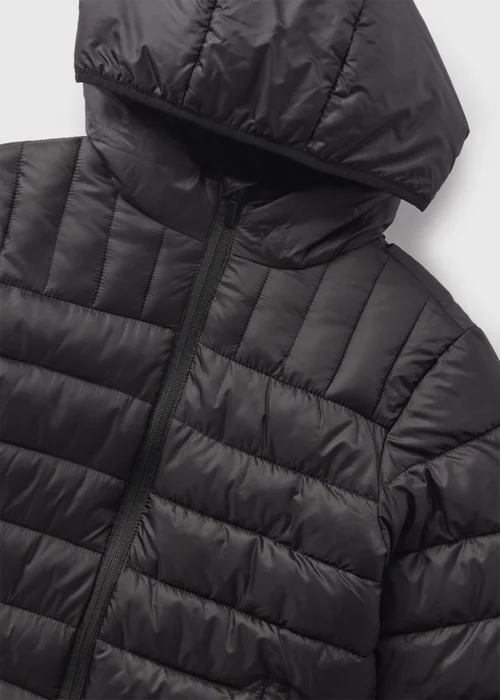 Boys Black Puffer Coat (7-15yrs) - 7 Yrs Image 2