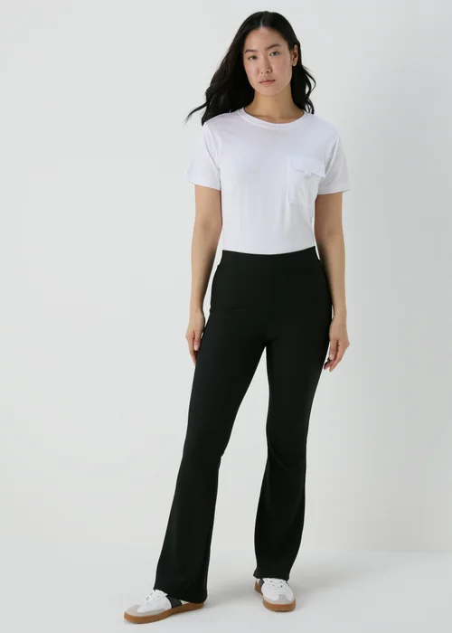 Black Flared Leggings - 8 Image 4