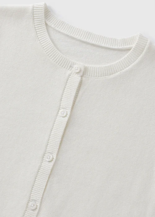 Girls Cream Lightweight Cardigan (1-7yrs) - 2-3 Yrs Image 2