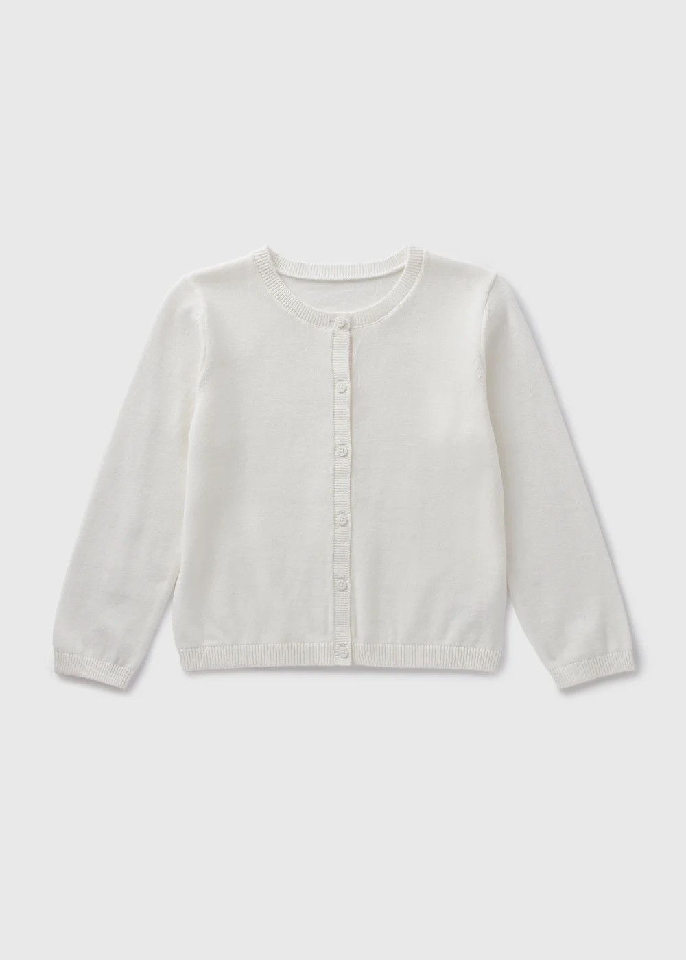 Girls Cream Lightweight Cardigan (1-7yrs) - 2-3 Yrs Image 1
