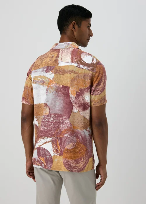 Peach Abstract Print Shirt - S Image 2
