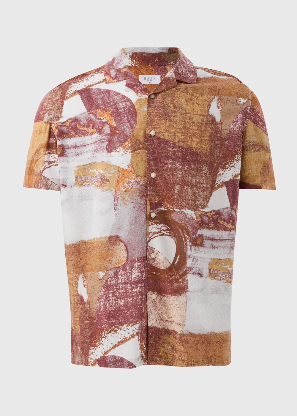 Peach Abstract Print Shirt - S Image 4
