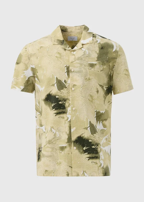 Lime Textured Shadow Print Shirt - S Image 5