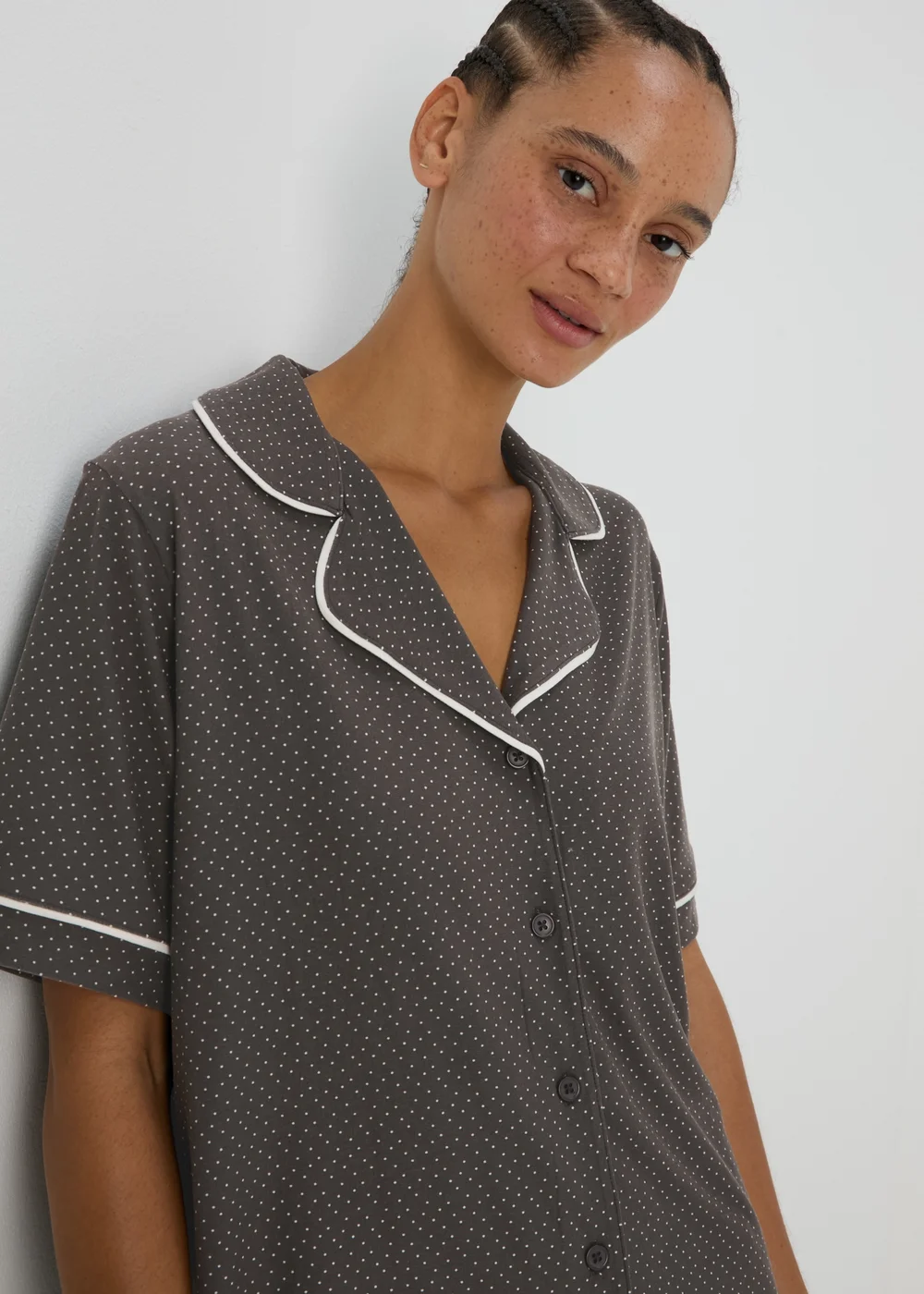 Grey Spot Design Pyjama Set - Extra small Image 3