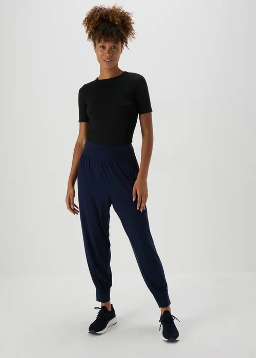 Souluxe Navy Harem Trousers - S Image 1
