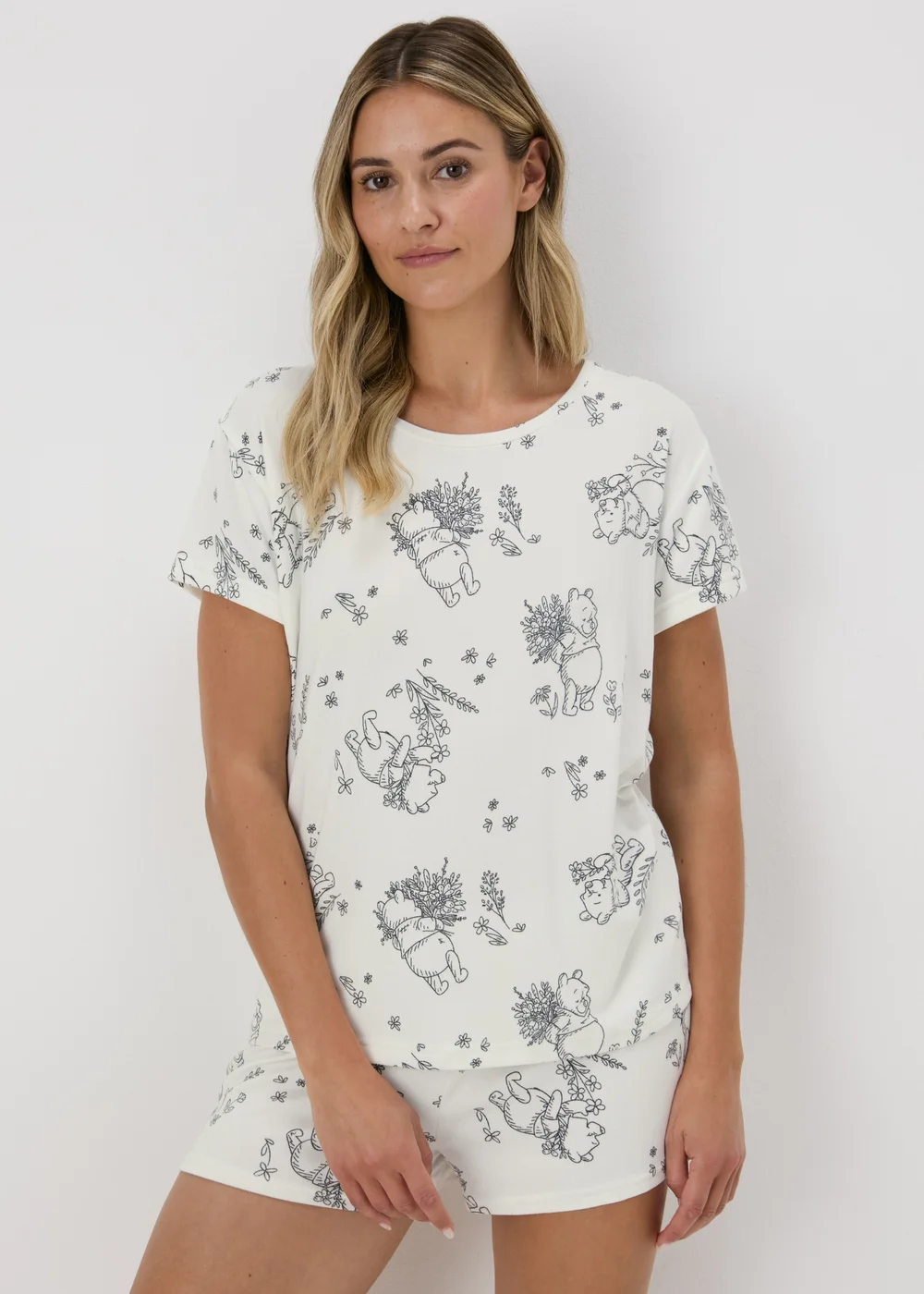 Winnie The Pooh Cream Pyjama Set - Extra small Image 1