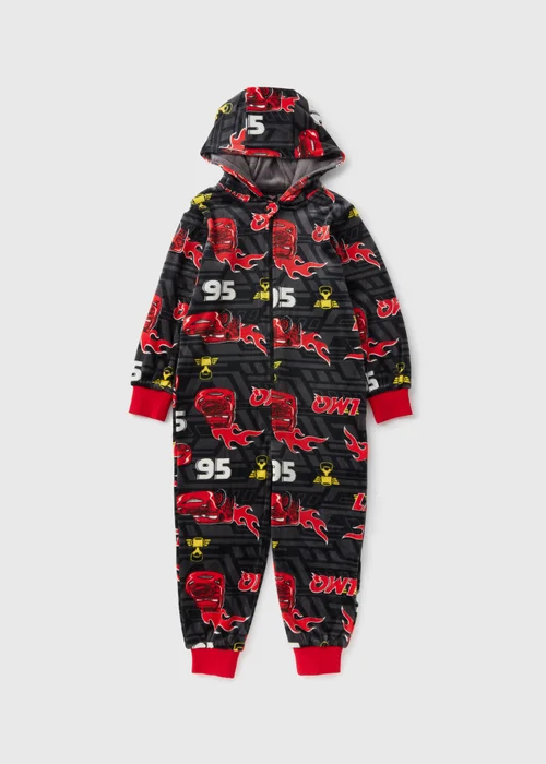 Cars Kids Black Lightning McQueen Onesie (1-7yrs) - Age 2 - 3 Years Image 1