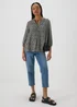 Black Floral Blouse - 8 Image 4