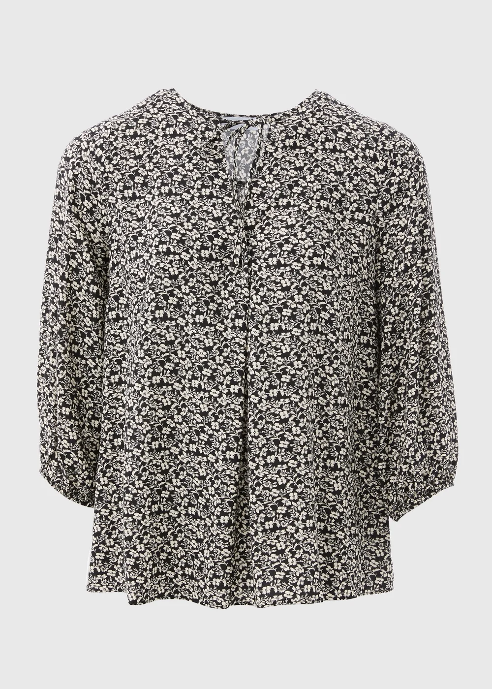 Black Floral Blouse - 8 Image 5