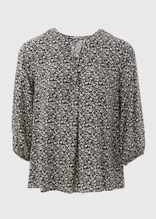 Black Floral Blouse - 8 Image 5