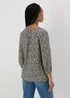 Black Floral Blouse - 8 Image 2