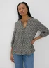 Black Floral Blouse - 8 Image 1