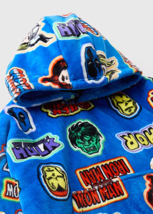 Marvel Kids Blue Snuggle Hoodie (3-13yrs) - Small Image 2
