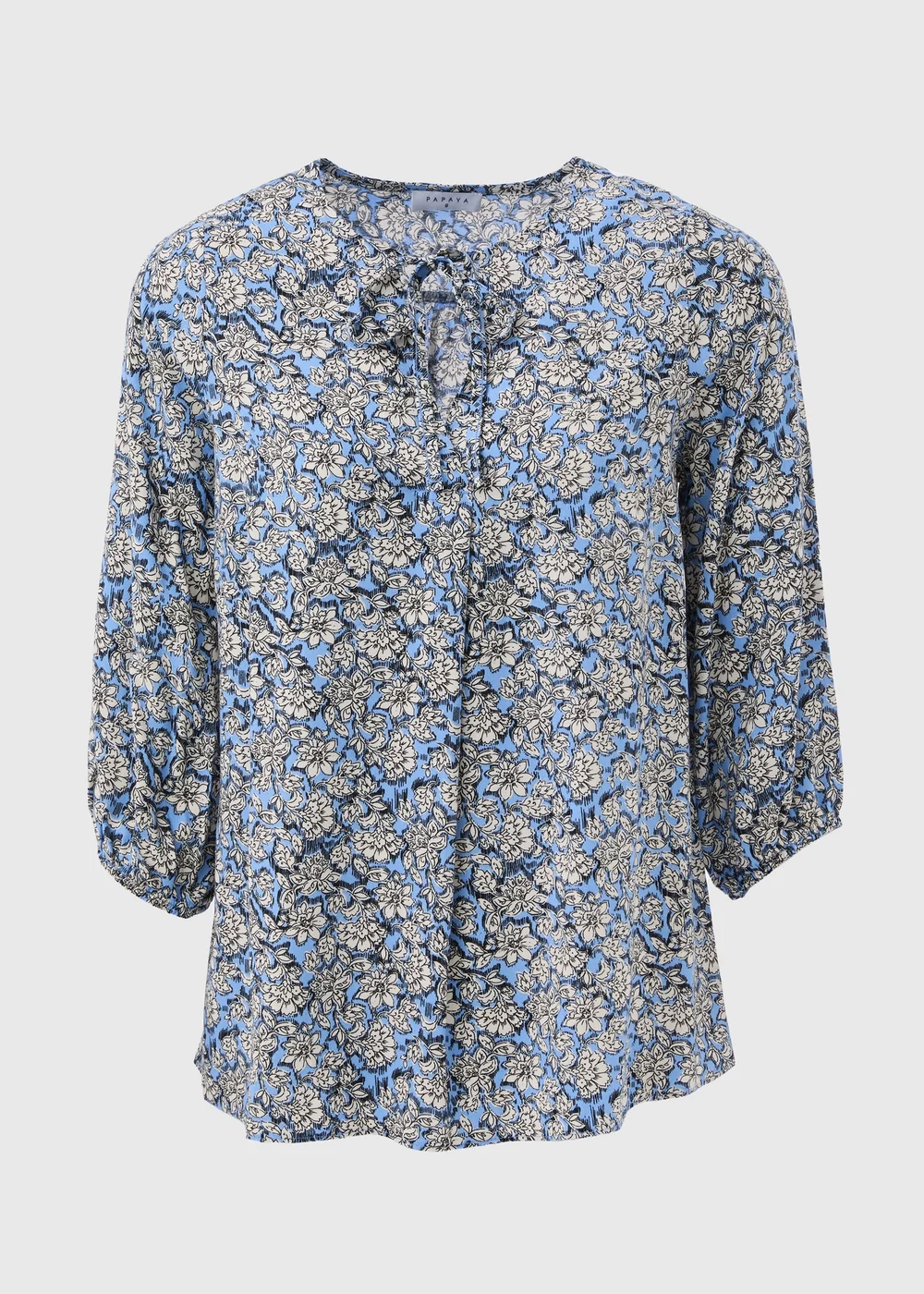 Blue Floral Blouse - 8 Image 5