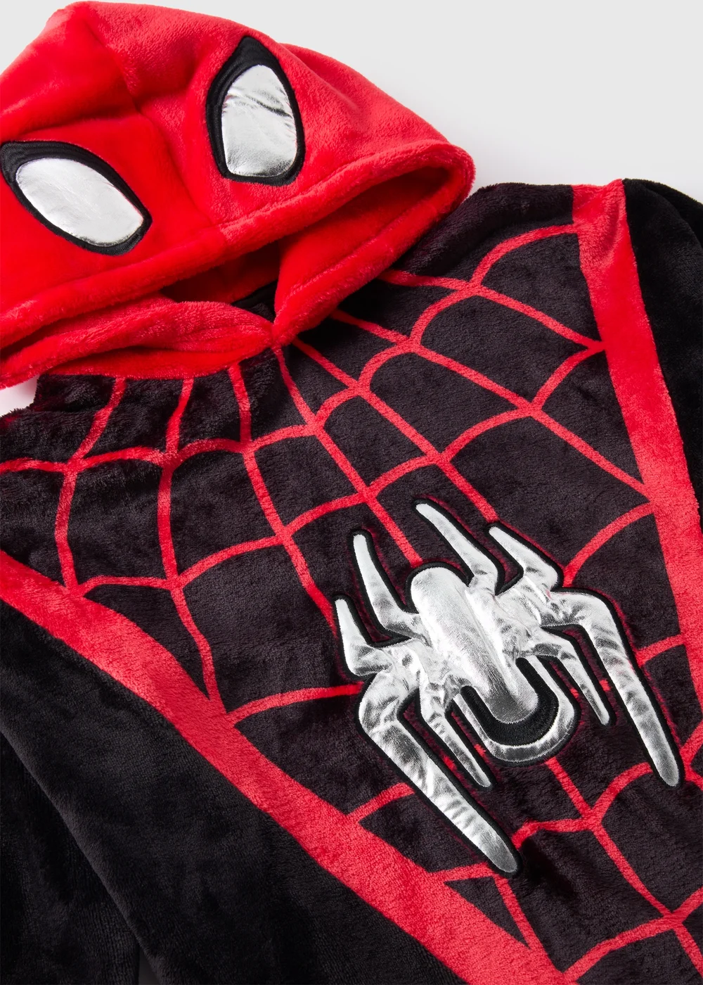Spiderman Boys Black Snuggle Hoodie (3-13yrs) - Small Image 2