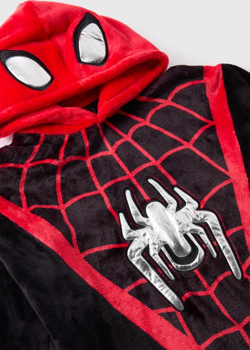 Spiderman Boys Black Snuggle Hoodie (3-13yrs) - Small Image 2